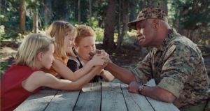 No montage is complete without an arm wrestling match with an army soldier.